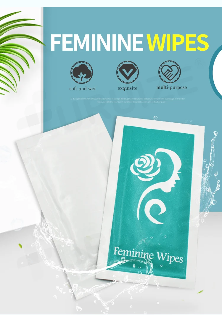Furuize 100 Biodegradable Wet Wipes Menstrual Cup Cleaning Feminine