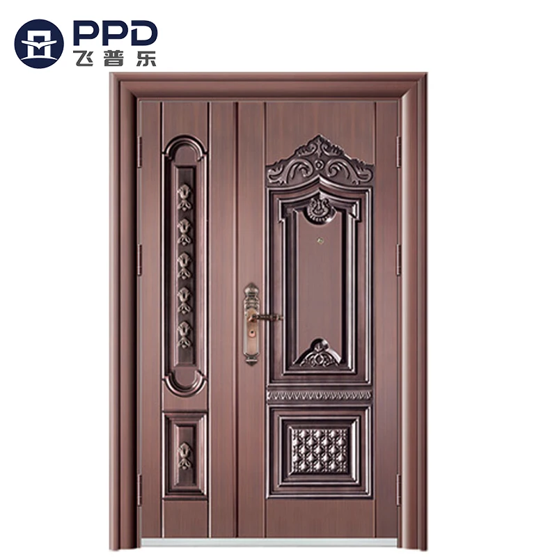 Phipulo Factory Latest Design Hot Sale Chinese Supplier Classic Doors Exterior Double Security Steel Door