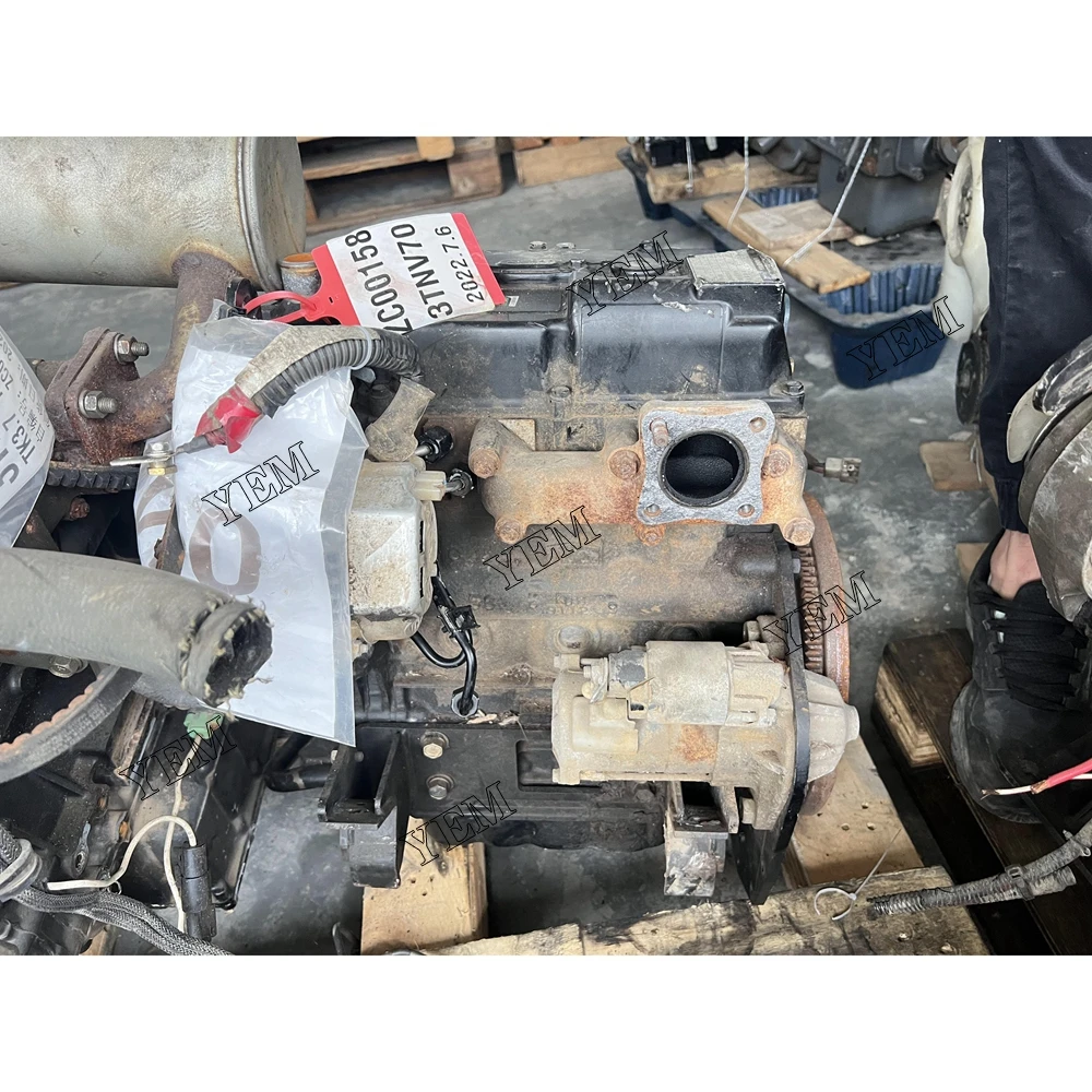 For Yanmar 3TNV70 Complete Engine Assembly Used 4