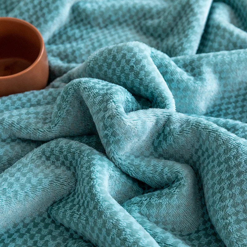 High Quality Simple Thick Framk Double Bed Sheet Cover Blanket Gift