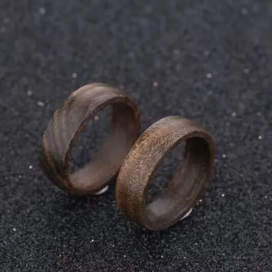Factory Direct New Design ntag 424 Dna Tag Tamper Ring  Bamboo Wood ntag 424 Dna Tt NFC Ring