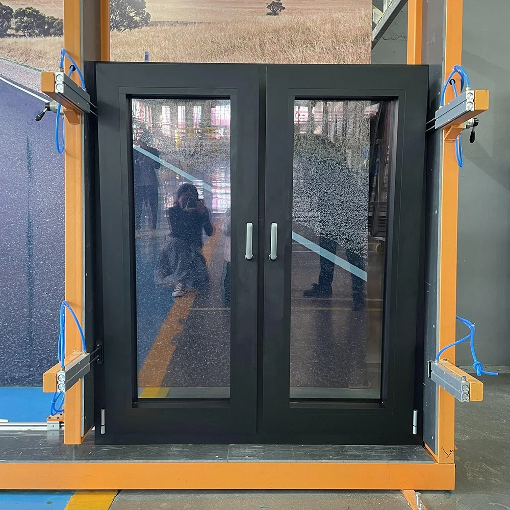 Minglei Best insulated triple glazed tilt and turn window thermal break aluminum windows factory