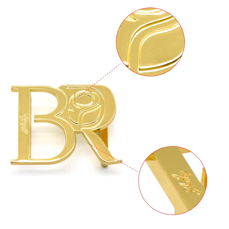 Заводская изготовленная на заказ Золотая никелированная Мужская металлическая пряжка с