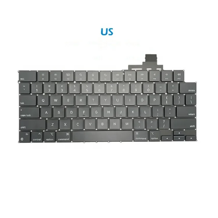 HK-HHT Replacement Laptop Spare Parts Internal US Keyboards for A2681 Laptop