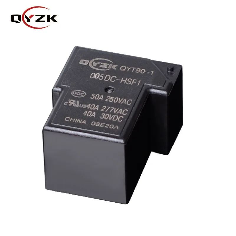 QYZK Automatic Socket 4pins 1NO Coil 5v Dc High Quality High Power Relay Alternative to JQX15F PCB Relay for Air Condition