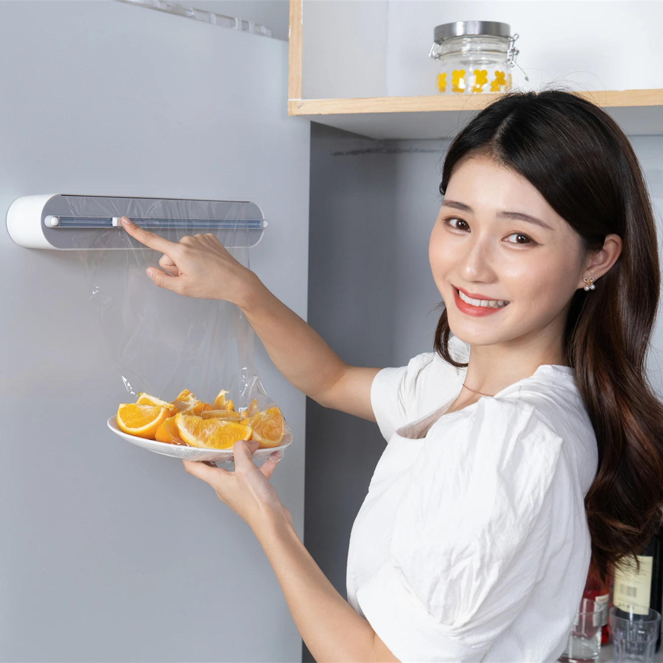 Professional PlasticWrap Cutter  Food Freshness Wraptastic Dispenser  Foil Dispenser Cling Film Cutter  Plastic Wrap Dispenser