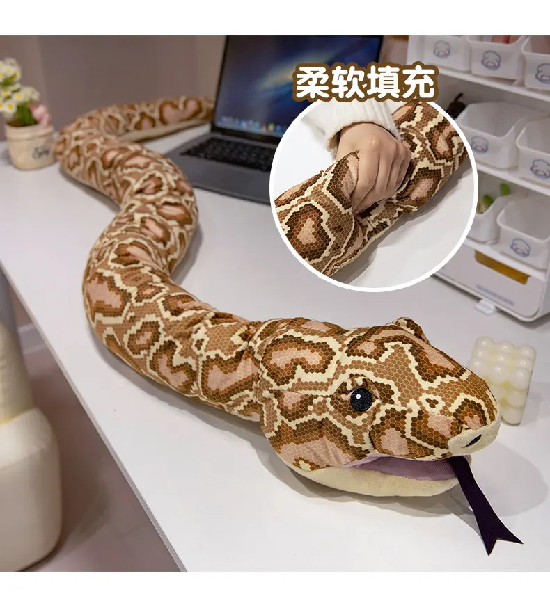 Prank Friends Children Gift Simulation Animal Toys Color Printed Python ...