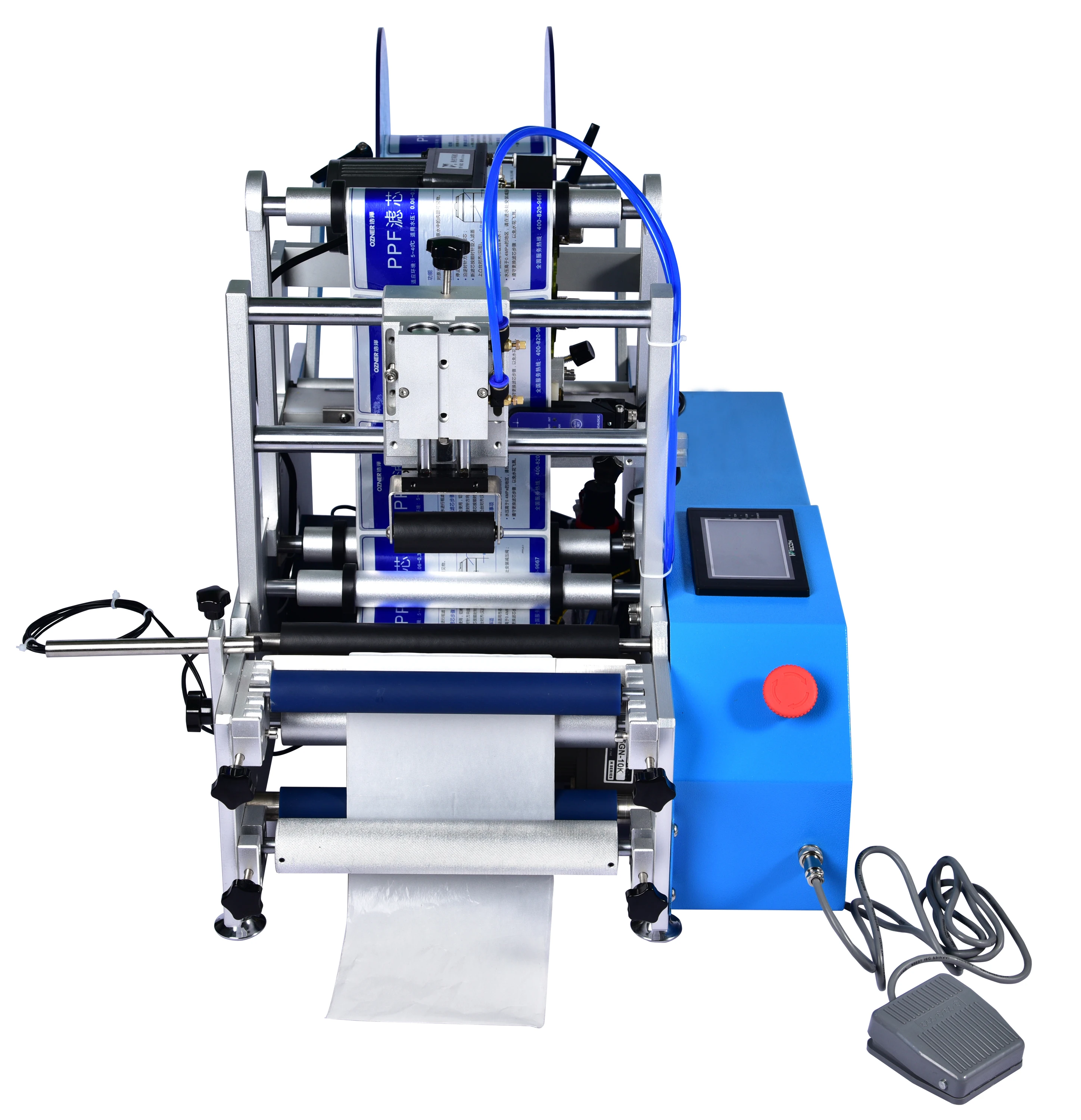 Factory Professional Small Machine Semi Automatic Round Bottle Labeling Machine Round Bottle Label Applicator for Sale