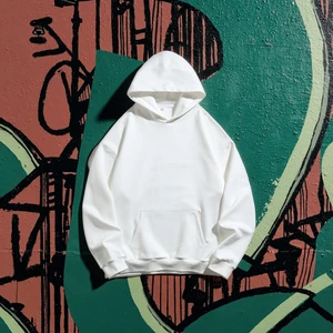 Men's Basic Hooded Sweatshirt Trendy Brand Loose All-Season Japanese Casual Jacket for Spring Autumn Solid Pattern Digital