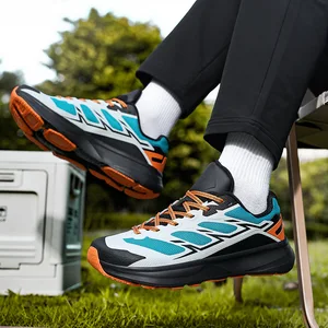 Cross-border Large Size Wide Palm Hiking Cross-country Running Shoes Men's Urban Light Outdoor Casual Sneakers