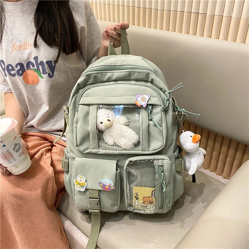 Japanese and Korean Style Bags Kawaii Canvas School Backpack Girls Ulzzang  Backpacks - China Custom School Bag and School Bag Factory price