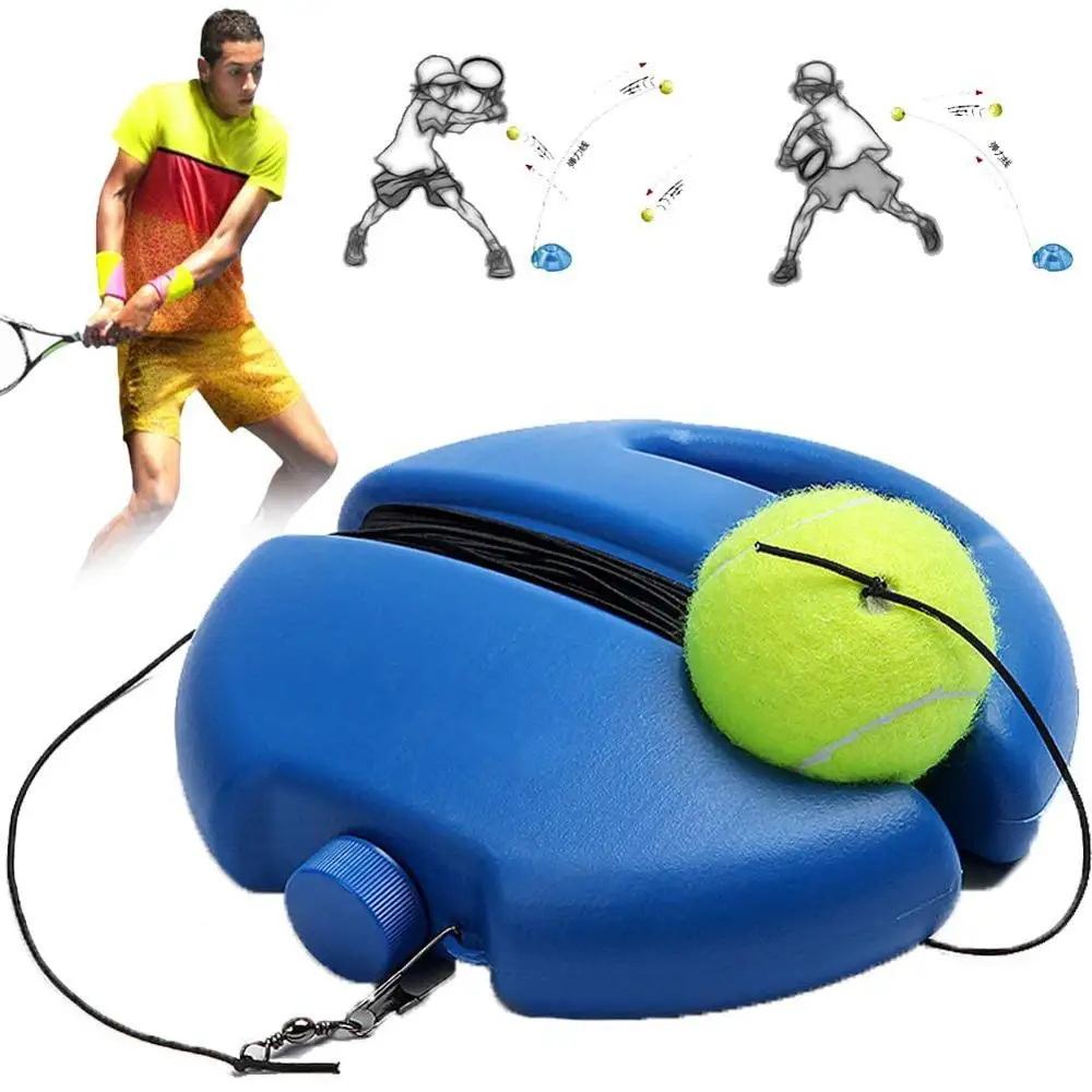 Tennis Training Partner Sparring Device Aids Tool Elastic Rope Ball Practice Self-Duty Rebound Tennis Trainer