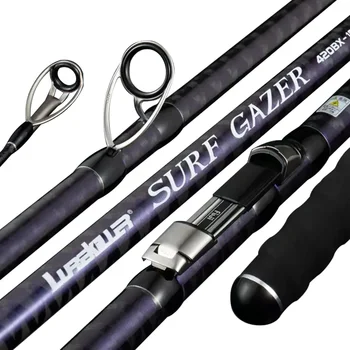 Runtoo 3 Section 4.2m Sea Surf Fishing Rod Fuji Guide DPS Reel Seat Casting Connecting Carbon Long Shot Beach Fishing Rods