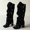 Black suede