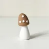 dark brown big mushroom