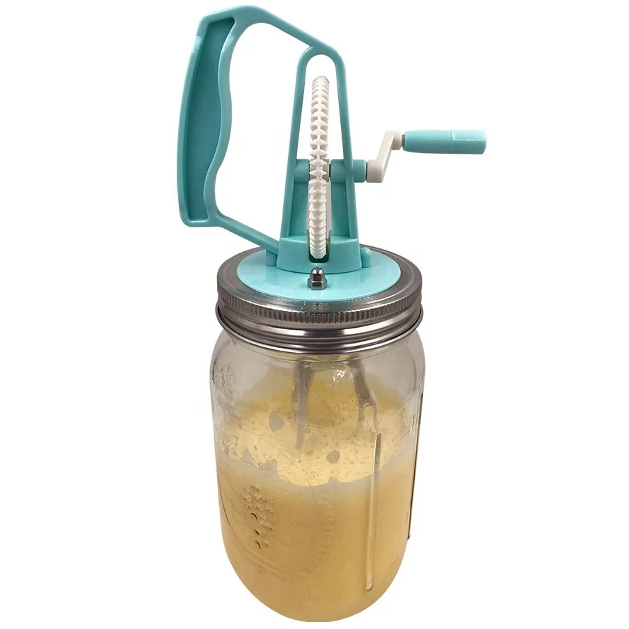 35oz 1000ml Manual Glass Butter Churn Butter Maker Jar - China Butter Churn  and Butter Churn 16-Fluid Oz price