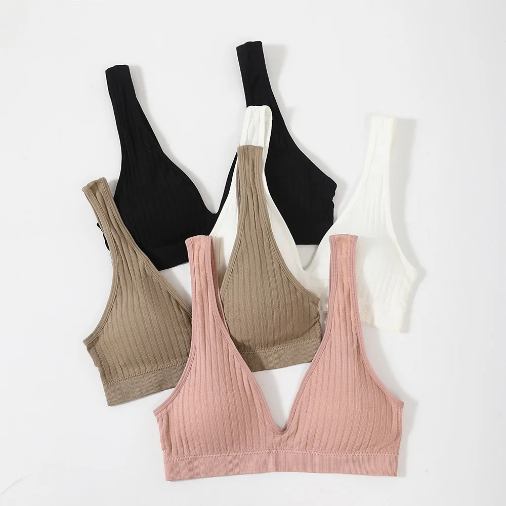 Fashion Deep V neck Seamless Bra