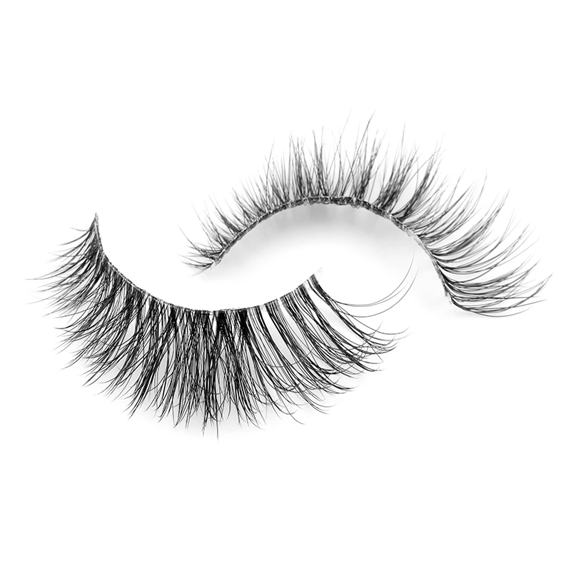 Hollyren Natural Full Strip Lashes Vegan 3d Mink Faux Eyelashes Fluffy ...