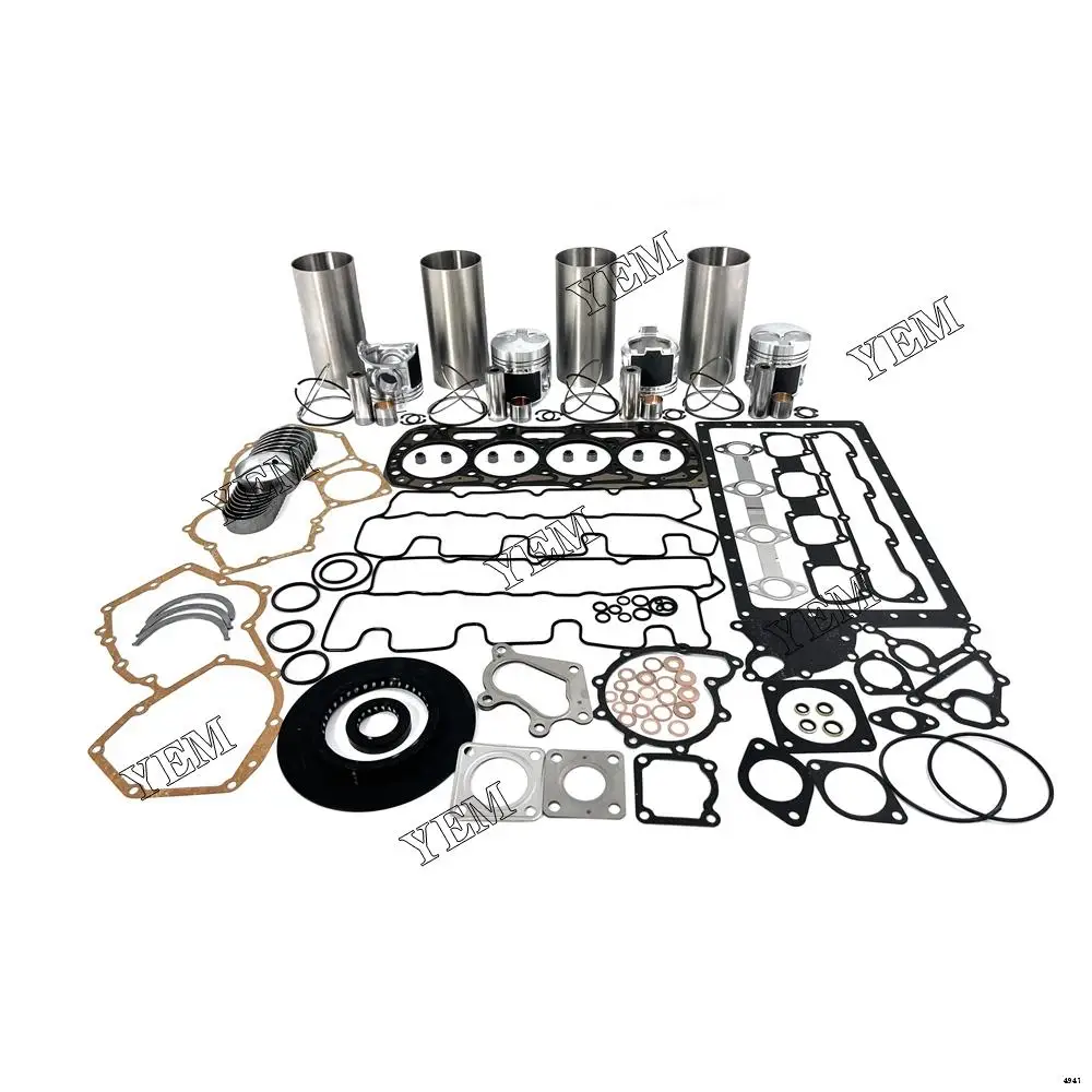 404C-22 Repair Kit With Piston Rings Liner Cylinder Gaskets Bearings for Perkins