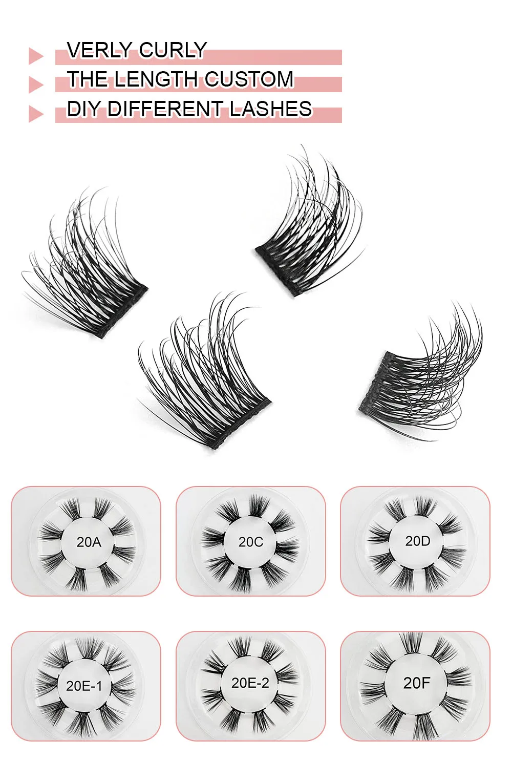 Cluster Eyelash Wholesale Lash Kit Cluster Lashes Diy Lash Sealant And ...