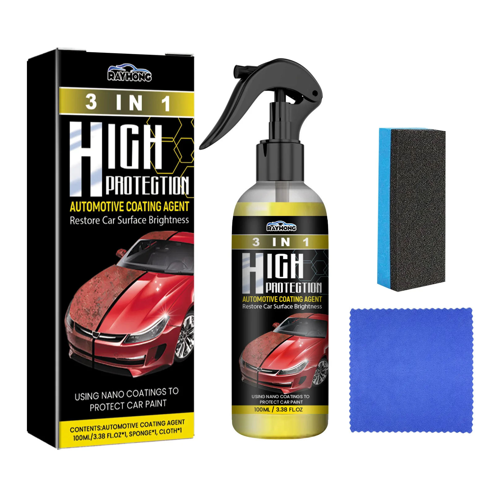 Sopami Quick Effect Multi-Functional Car Coating Renewal Agent Spray