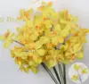 Yellow orchid-3-stem vanda branch