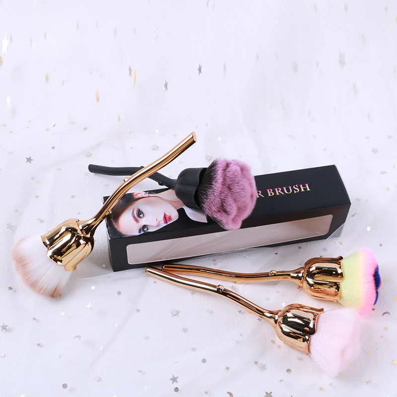 Taklon single makeup brush low moq brushes makeup hair natural christmas gift makeup brush