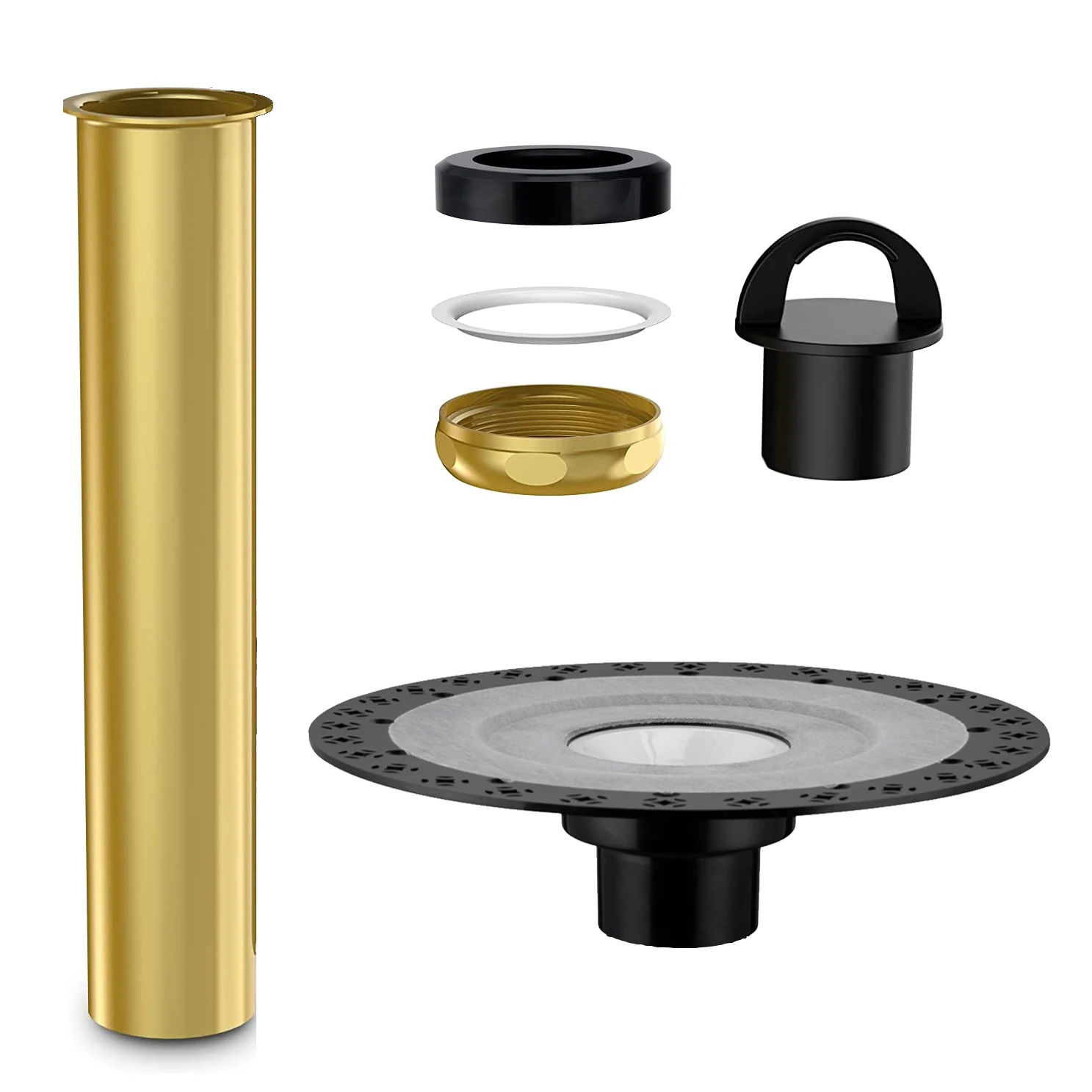 Kitchen Island Drain Rough In Freestanding Tub Drain Rough-in Kit 12 Inch Base Installation Kits ...