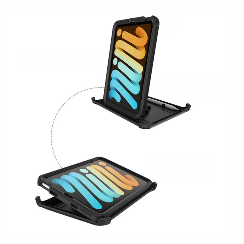 Defender Phone Case for apple ipad Mini 6 Armor Hybrid Resistant Heavy Duty Cases With Belt Clip and Box