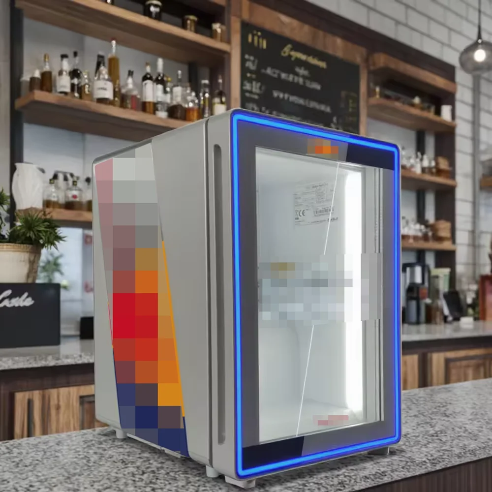 Geladeira Comercial Elegante de Porta Única com Visor para