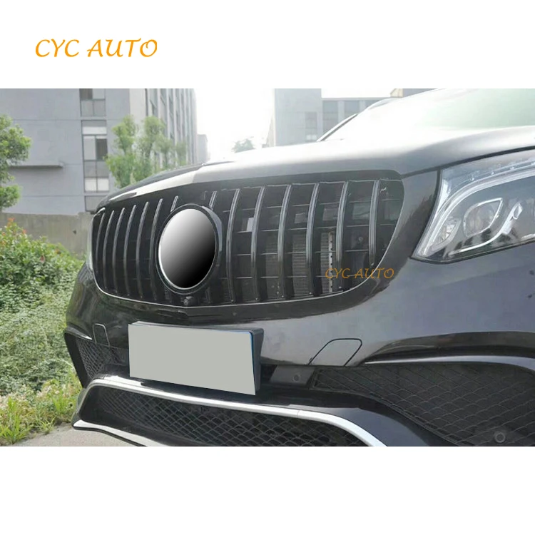 GL166 GT Grille X166 Front Bumper Replacement Grill for Mercedes Benz GL Class X166 Body Kit 2013 2015