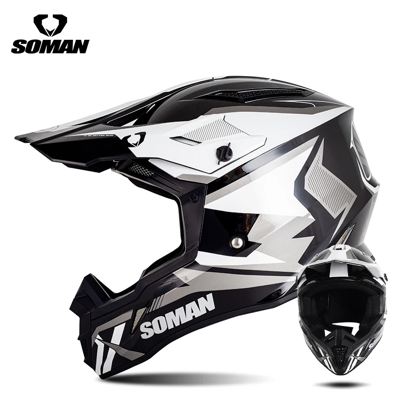 SOMANモトクロスヘルメットオフロードATVモーターサイクルCasco MTB