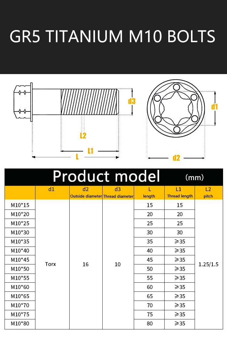 gr5 titanium bolt gr5 titanium bolt