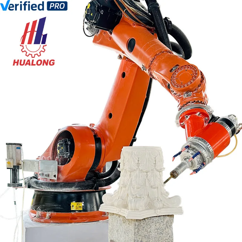 HUALONG 7 Axis Robot Arm CNC for Marble Stone Carving