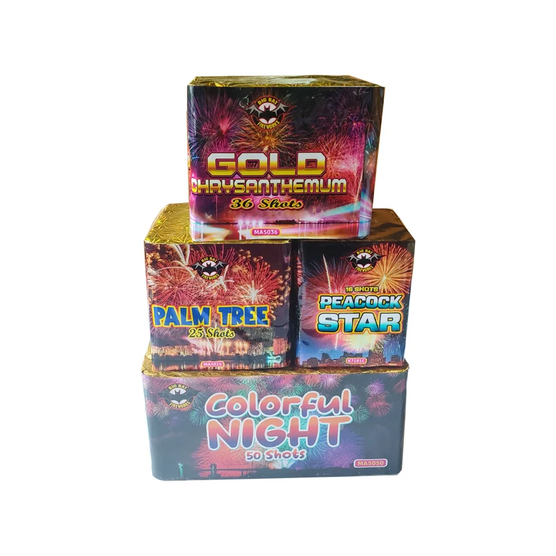 Yemen Fireworks Pyrotechnics 16 25 36 50 100 Shots Cake Fireworks China