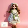 Milk puff-6-inch-30 cm-tall doll-hair color random
