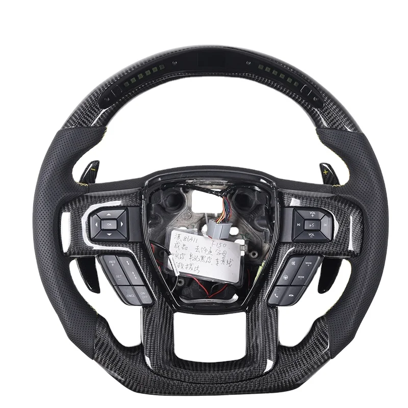 Real Carbon Fiber Steering Wheel Racing Car Steering Wheel For Raptor F150