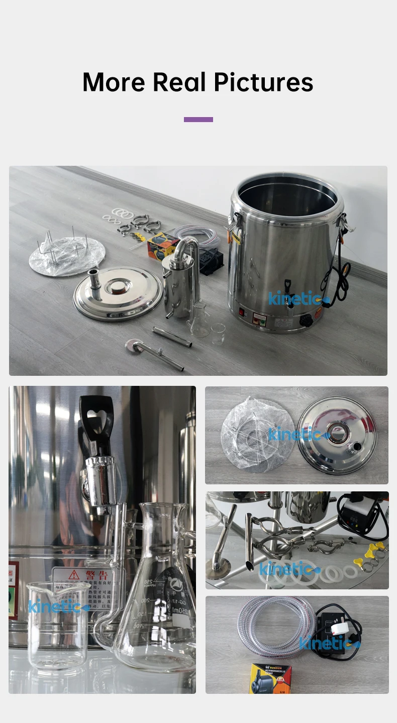 Herbal Oil Extract Steam Distillation Essential Oil Extraction Machine