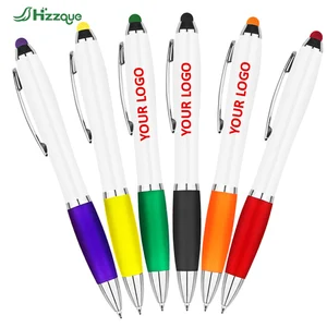 Custom Logo Multi-Functional Plastic Ballpoint Pens 1.0mm Writing Width Sports-Themed Promotional Ball Touch Screen for Gifts