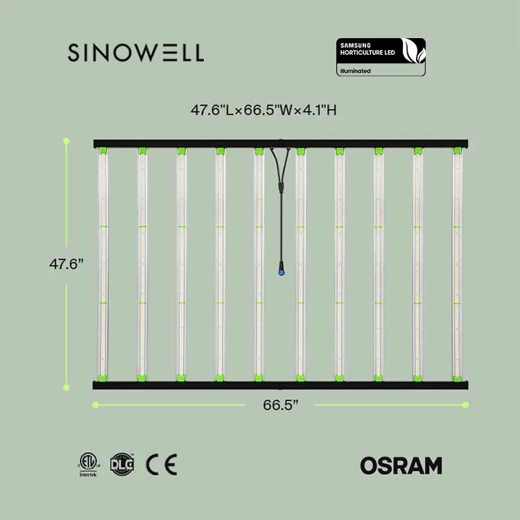 High Power Sinowell 1000W Samsung LM301H LM301B Full Spectrum LED Grow Light for Commercial Growing