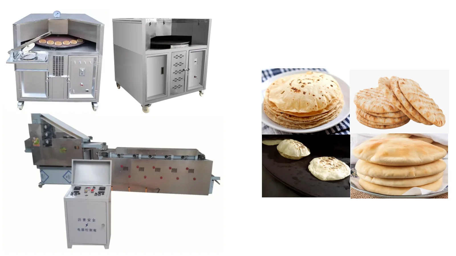 Automatic flat chapati lebanese roti lavash arabic pita bread maker making machine maker dough Forming machine