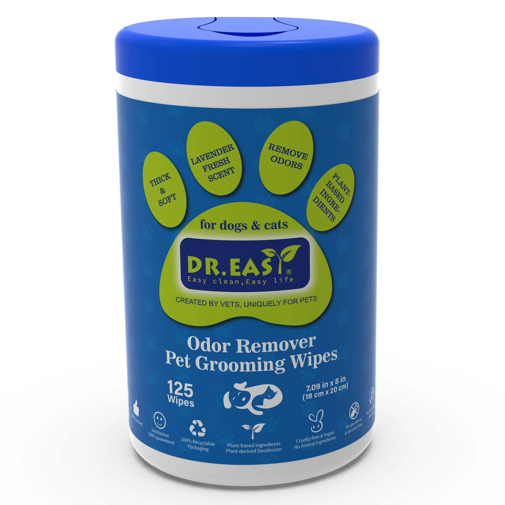 Customized Best Soft Thick Pet Wipes for Dog and Cat Bottom for Household Use