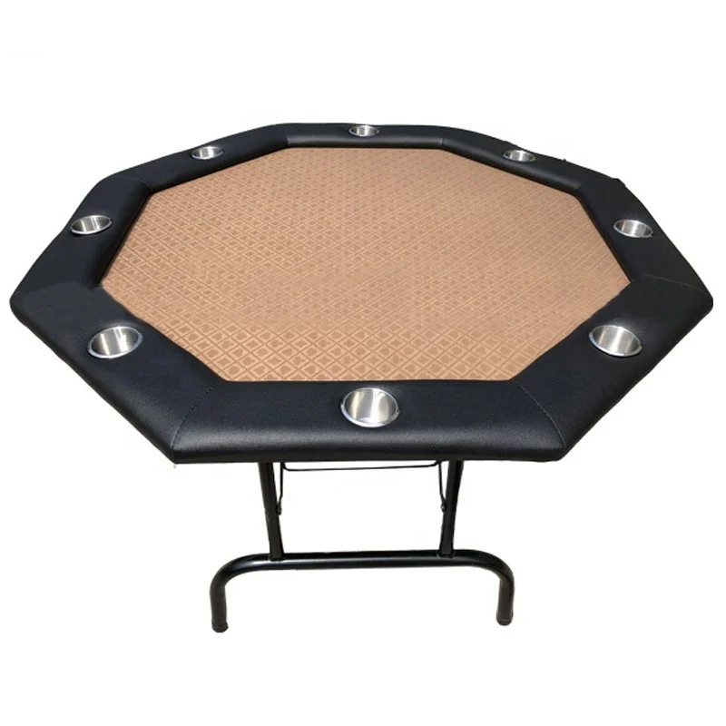 Популярный дизайн восьмиугольный складной покерный стол для казино клуба Техасского холдема 48