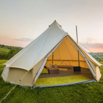 5m Bell Tent - Ideal for 4-Season Camping & Outdoor Adventures