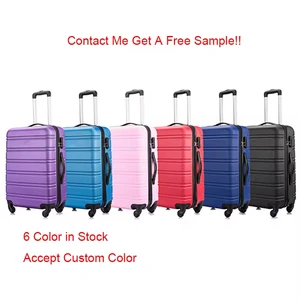 Wholesale Suitcase Manufacturer Custom Logo Travel Bags Hard Shell Suitcase Abs Carry on 3pcs Luggage Sets