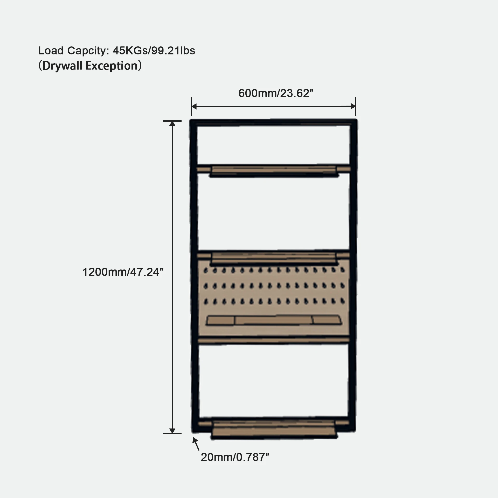Popular Simple Modern Indoor Storage Rack Display Shelf Living Room Wall Mounted Storage Shelf supplier