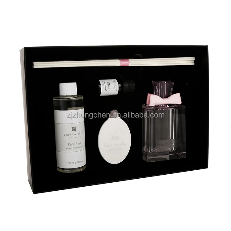 product wholesale customized luxury air freshener perfume gift set fragrance aroma essential oil crystal reed diffuser-5