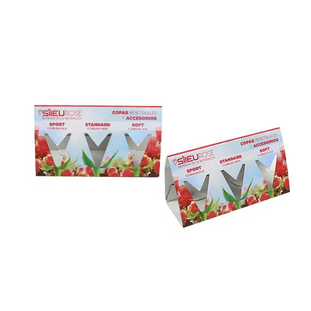 Custom Printed Corrugated Table Standee A5 A4 Cardboard Cards Holder