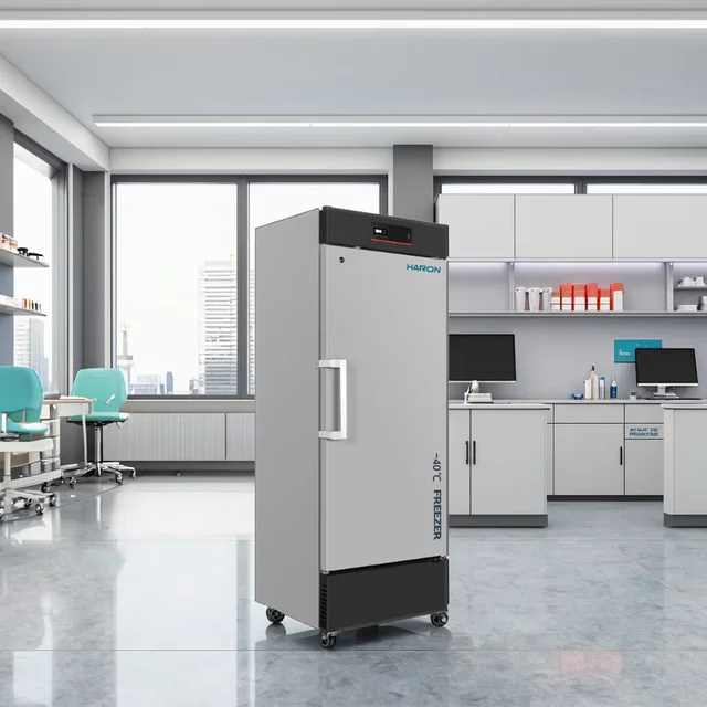 308L Minus 40 Degree 40C Medical Hospital Vaccine Biomedical Lab Deep Vertical Freezer