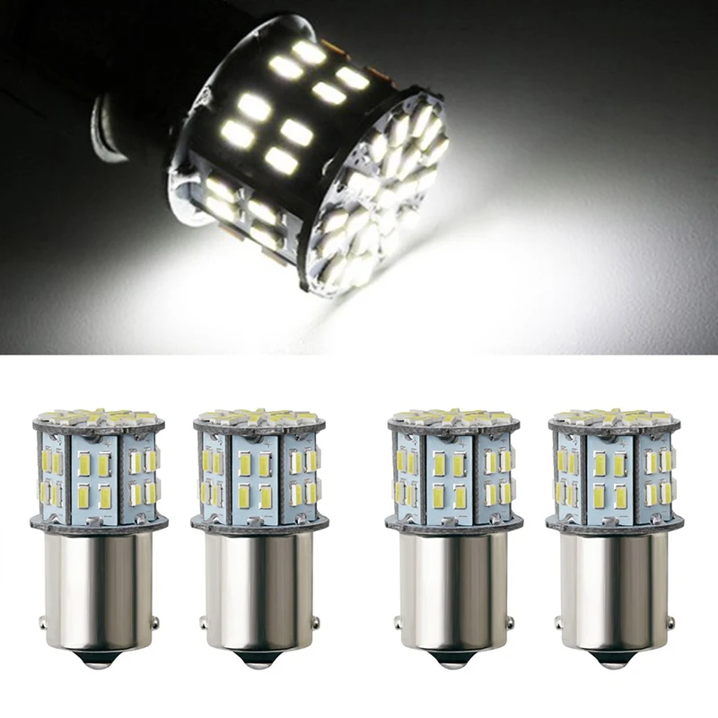 
24V белый P21W 1156 BA15S 1157 1206 50SMD светодиодные лампы 400LM транспортных средств резервный задний фонарь поворота сигнального фонаря Световой индикатор 